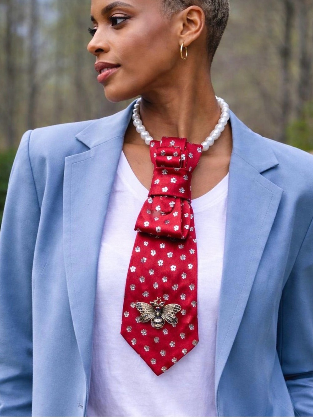 100% Silk necklace tie - Picture 3 of 3